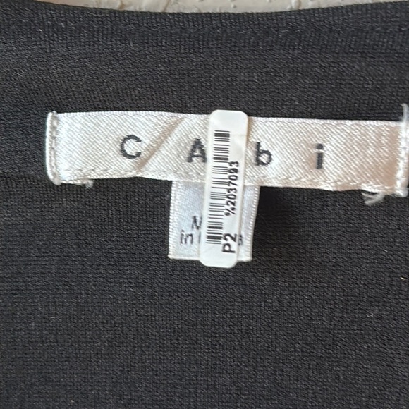 CAbi  Black Ponte Knit Moto Jacket 615 Size Medium‎ - Picture 9 of 13